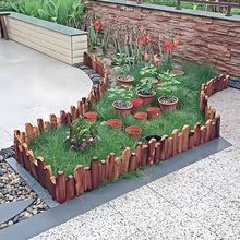 花园隔离带园林景观隔根条围树圈挡土板阻根带板带菜园草石弧形