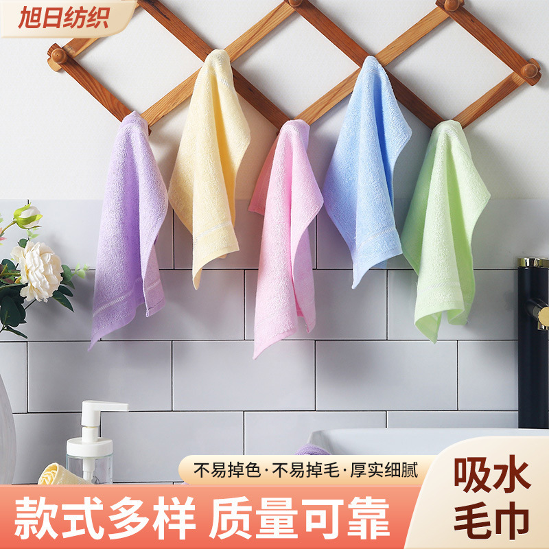 Bamboo 100 Square Towels Bamboo Fiber Household Face Towels Adult Towels Girls and Children Small Square Towels Soft and Absorbent Manufacturers