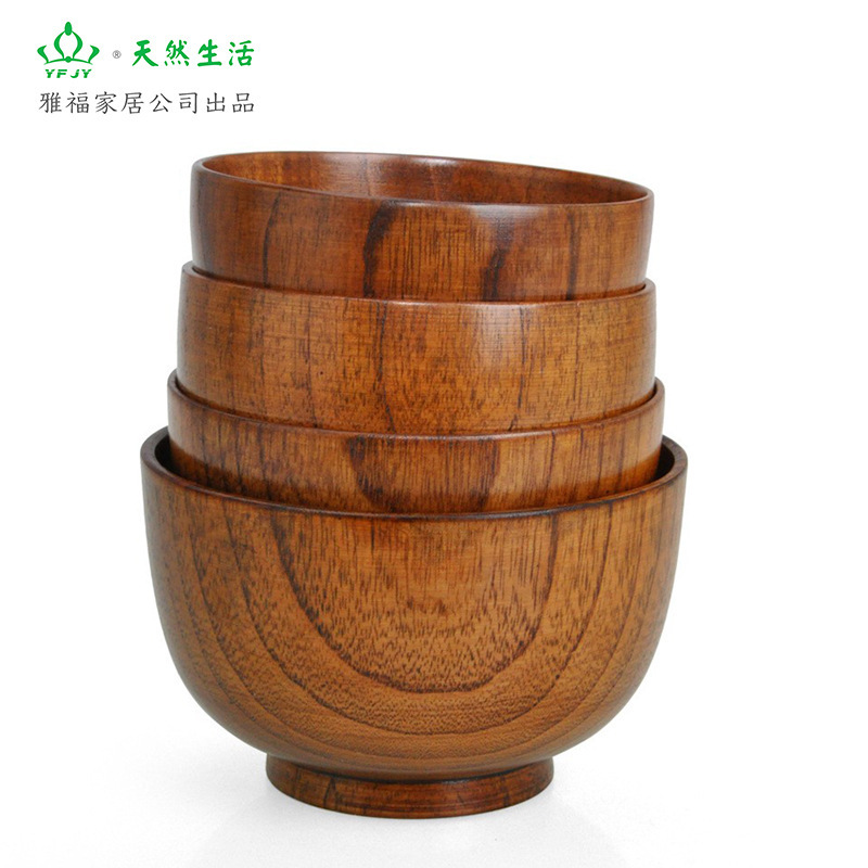 Yfjy Yafu Wooden Bowl Solid Wood Jujube Wood Bowl Exported to Japan Wooden Bowl Dining Kitchen Utensils Daily Kitchen Supplies Small Bowl Yfjy Yafu Wooden Bowl Solid Wood Jujube Wood Bowl Exported to Japan Wooden Bowl Dining Kitchen Utensils Daily Kitchen Supplies Small Bowl