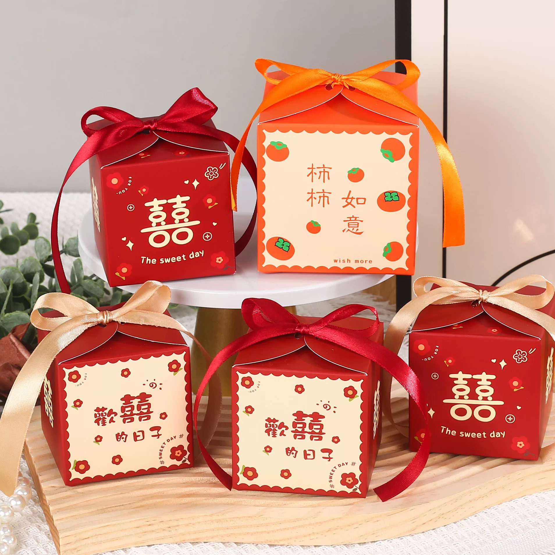 Свадебная коробочка для конфет, свадебная коробочка в китайском стиле, красная бумажная коробочка Xiaohongshu, коробочка для подарков, популярный товар Xiaohongshu