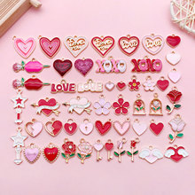 ���ͷۺ�ɫ���˽� ���� õ�廨 LOVE��ĸdiy�����Ҽ���Ʒ����ڳ�