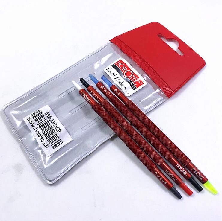 修表工具 瑞士HOROTEC MSA 05.020胶头装针笔 装针器 四支装