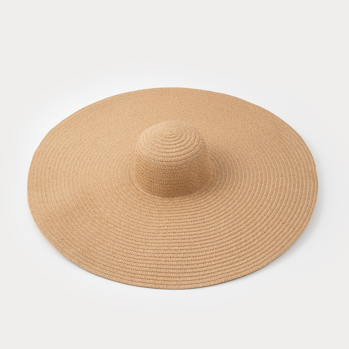 Cappello di paglia donna a tesa larga pieghevole per spiaggia_voghion.com