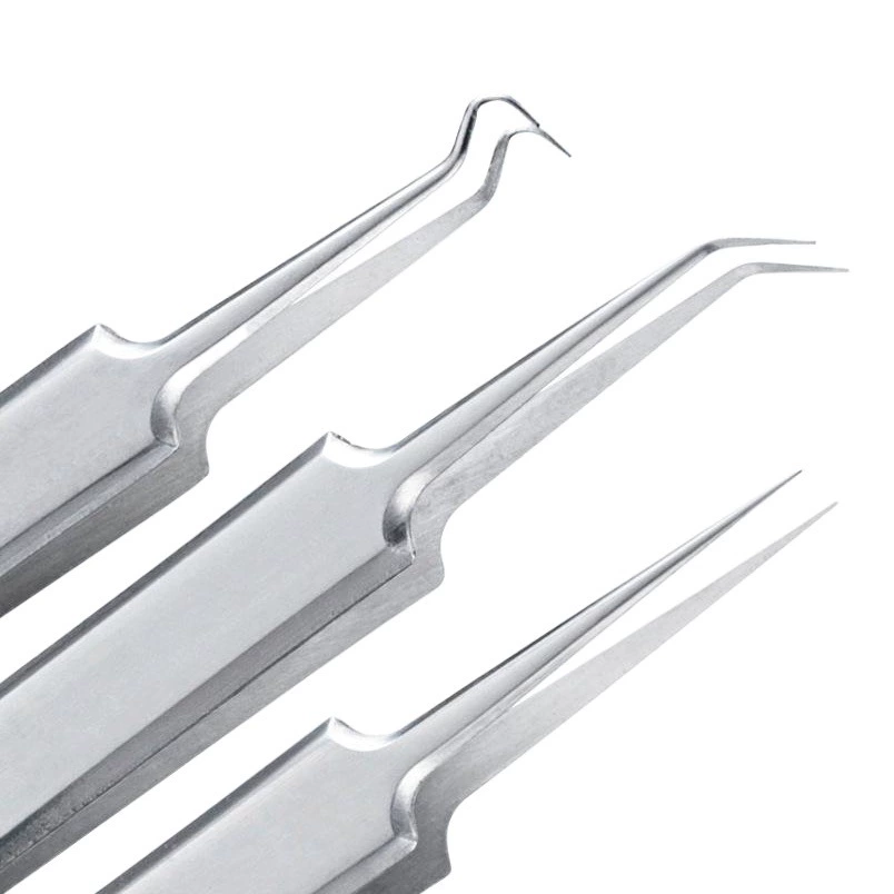 Производители на складе из нержавеющей стали зажим для прыщей сотовый зажим игла для прыщей акне сжимание инструмент для удаления черных точек Пинцет