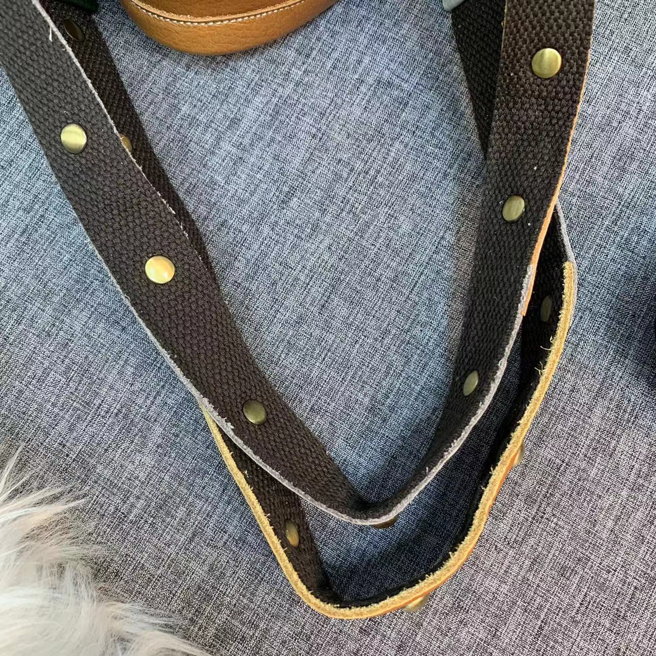 Genuine Leather Women's Handbag, Elegant Colour-block Tote_voghion.com