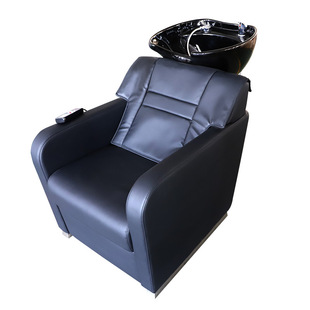 Cross-Border Simple Semi-Reclining Flushing Bed Hair Salon Barber Shop Electric Massage Flushing Bed Hair and Beauty Special Wholesale