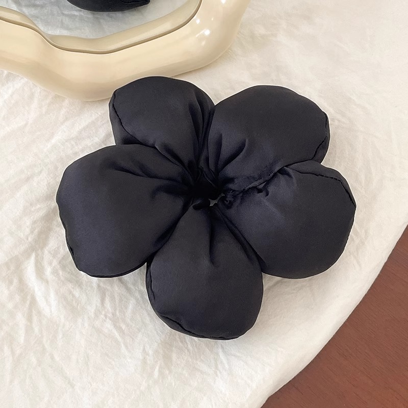 Francés de alto valor de color sólido esponjoso anillo de intestino grueso cuerda de cabello de alta elasticidad correa de cabello