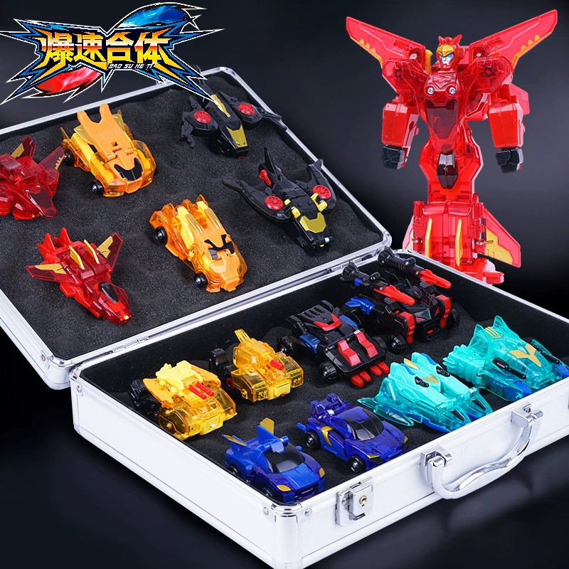 Speed ​​Fusion Toy Boy King Kong Counting Magnetic Fusion Mecha Impact Collision Deformation Car Machine HCDS