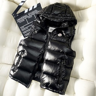 New Thickened Men's and Women's Vest with Removable Cap 90 White Duck Down Warm Winter Clothes Waistcoat Down Short Vest