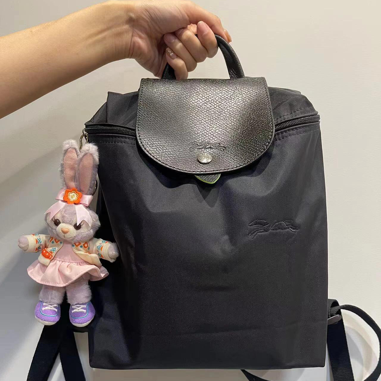 Environmental protection black backpack