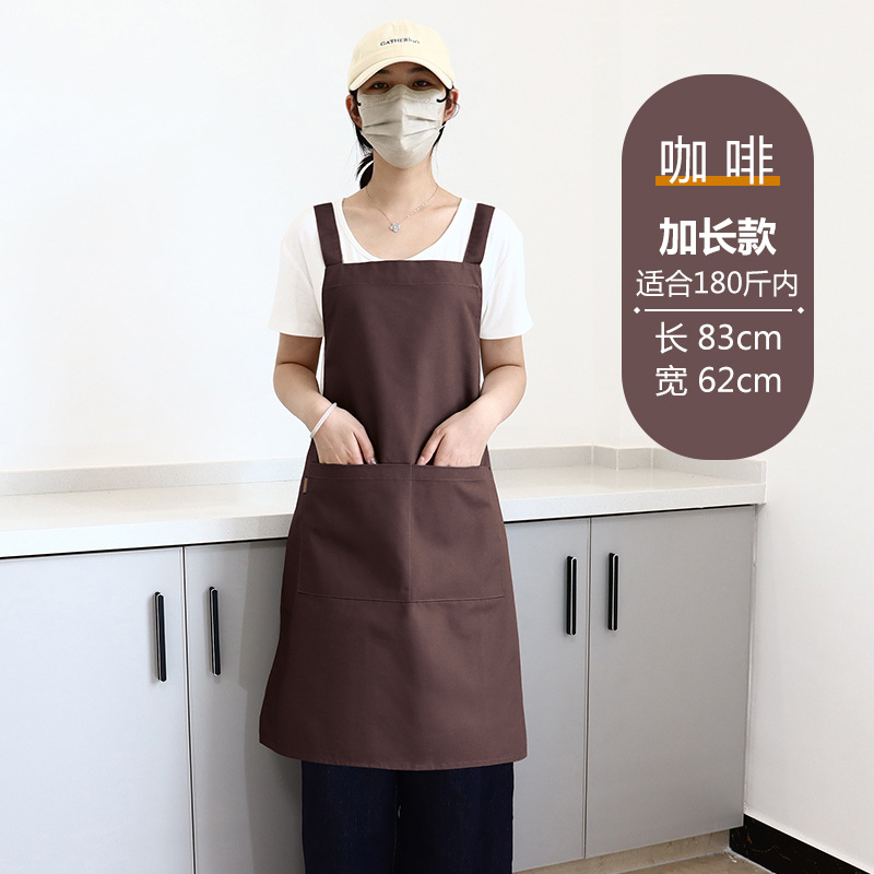 Transfronterizos Amazon publicidad delantal de lona logo personalizado cocina ropa de trabajo de cocina casa delantal impermeable al por mayor