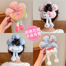 女童卡通屁股大肠发圈儿童可爱头花发饰新款女孩扎丸子头皮筋发圈