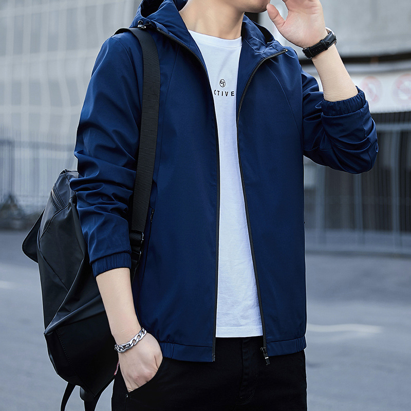 Men's Clothing spring new style workwear jacket men's spring casual autumn hooded jacket_ecoleips.com