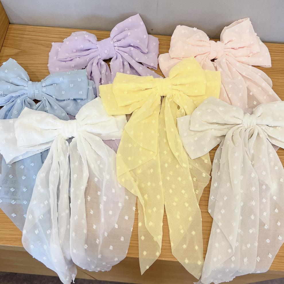 Fairy Style Lady Bow Knot Cloth Hair Clip display picture 1
