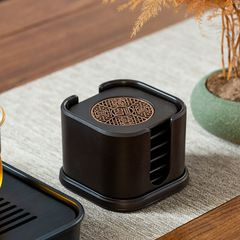 批發茶道杯墊套裝電木琺瑯彩隔熱防燙茶杯墊辦公室功夫茶具茶杯托