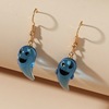 Ghost resin, funny cute earrings, European style, suitable for import, new collection, halloween