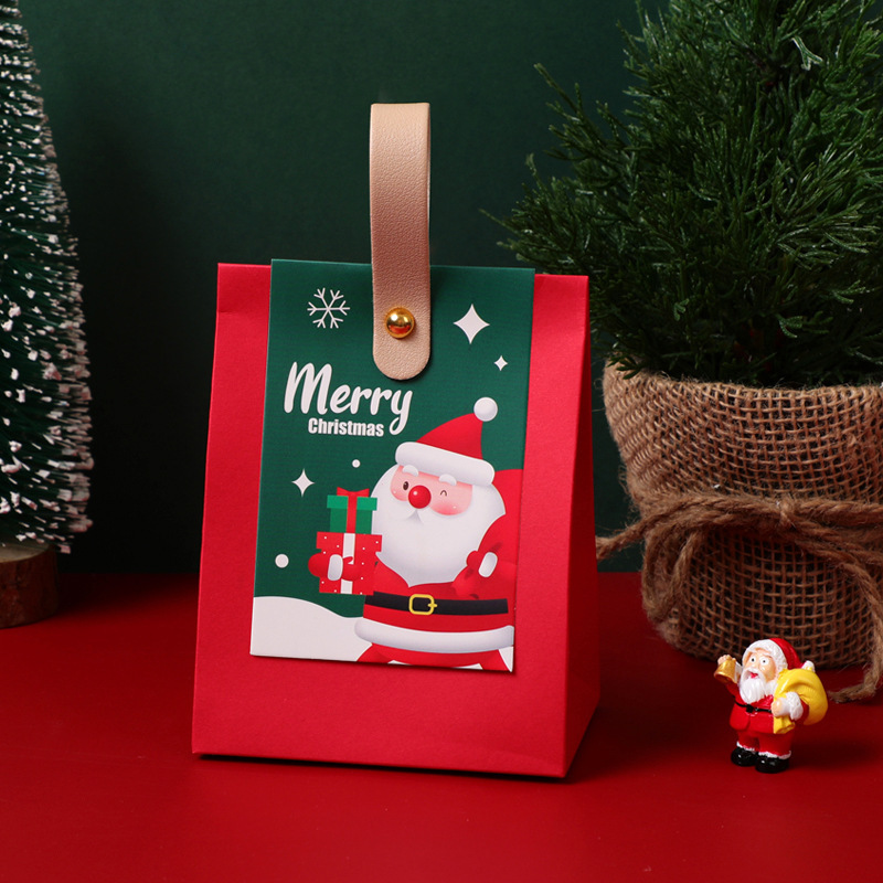 2025 新しいレザーハンドル紙箱空箱クリスマスクリスマスイブキャンディギフト包装ボックスメーカー準備ができて|undefined