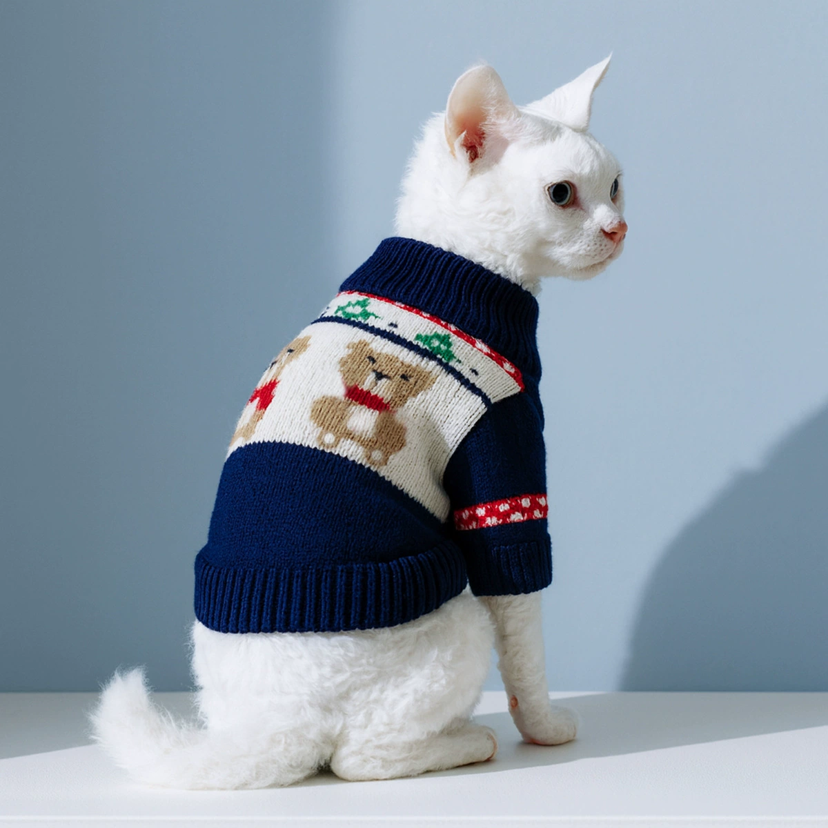 Спот трансграничный взрыв домашних щенков кошачьей одежды источник фабрики осень-зима новый теплый лесной медвежонок свитер