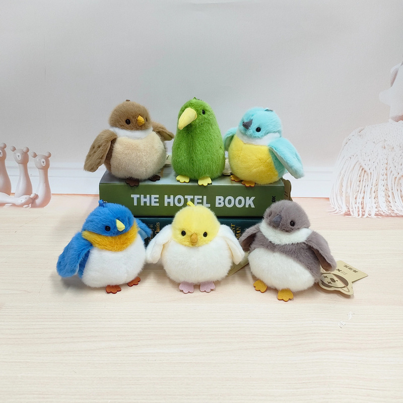 Authentic Snot Bear Bird Elf Series Plush Toy Sound-Making Parrot Bird Doll Pendant Children's Toy Authentic Snot Bear Bird Elf Series Plush Toy Sound-Making Parrot Bird Doll Pendant Children's Toy