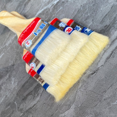 Factory supply paint brush wooden handle paint brush without shedding, thickened coating paint tool wool brush brush