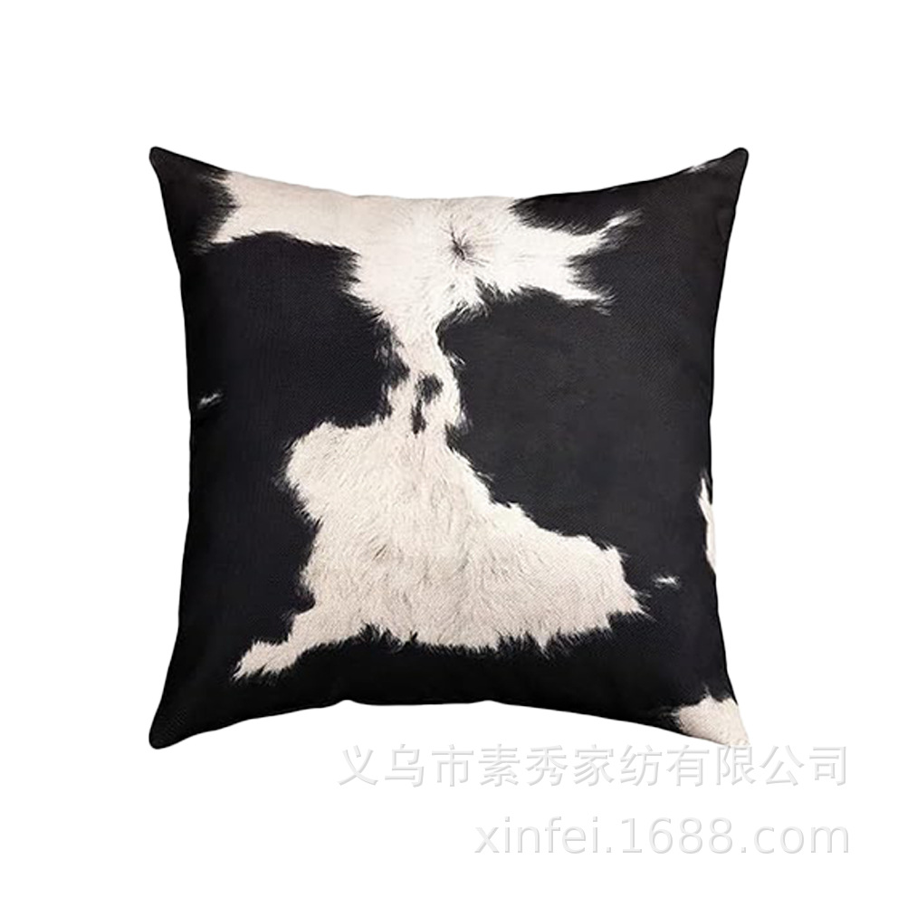 Transfronterizo amazónico Xiyin yak highland ganado animal sofá sala de estar respaldo decoración almohada abraza almohada cubierta de cojín image 23