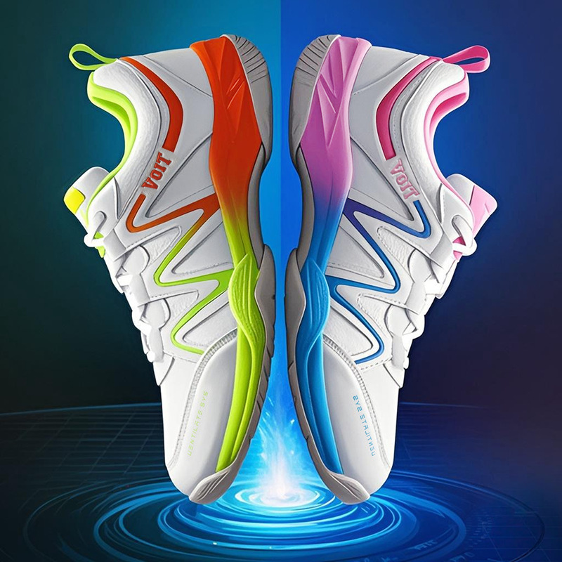Wot professional women's table tennis shoes for competition, wide fit, breathable, non-slip, wear-resistant, shock-absorbing, soft-soled casual sports shoes Wot professional women's table tennis shoes for competition, wide fit, breathable, non-slip, wear-resistant, shock-absorbing, soft-soled casual sports shoes