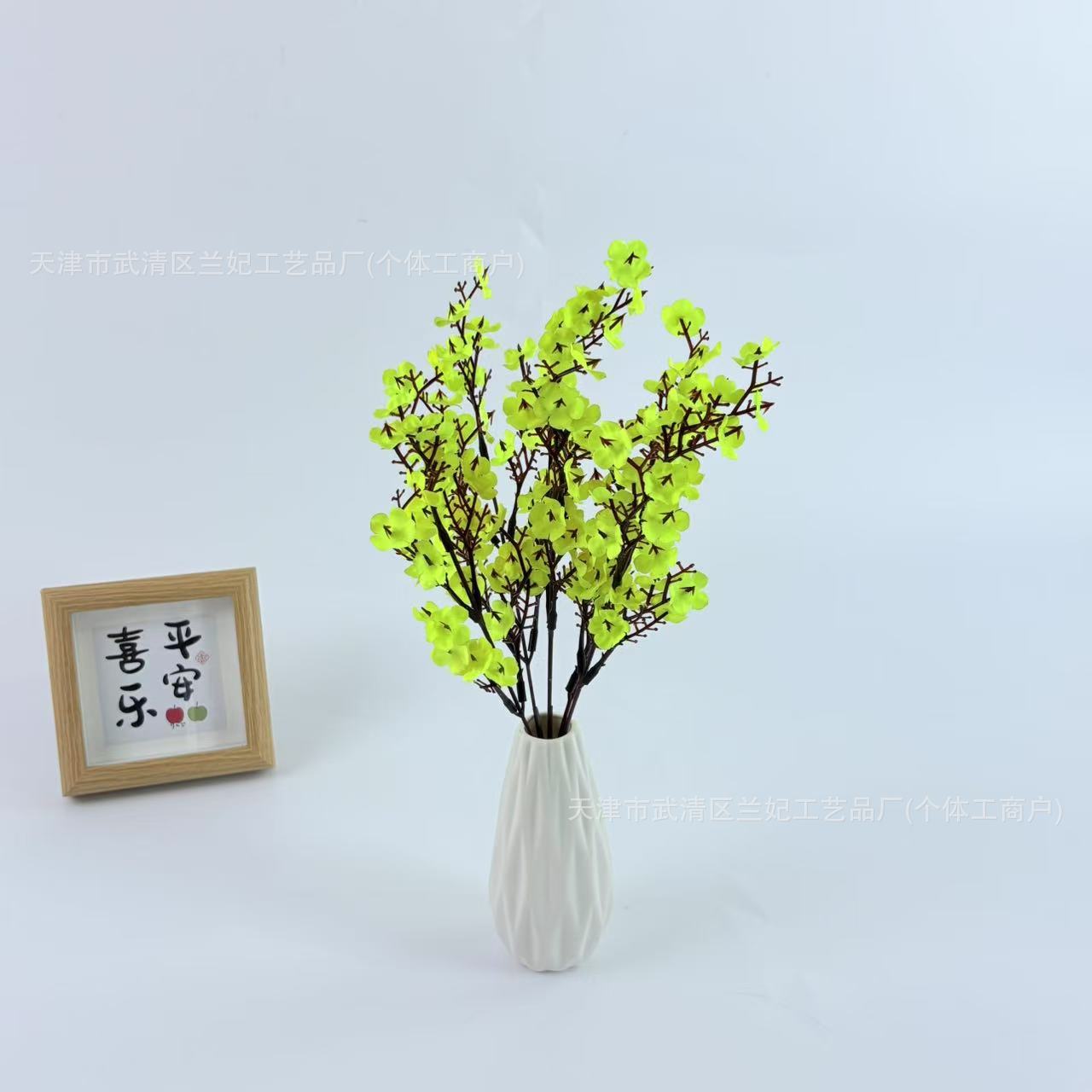 Cinco tiendas de seda cubiertas con estrellas celestes para la decoración de boda flor imitación flor al por mayor floral floral paisaje del centro comercial paisaje transfronterizo image 12