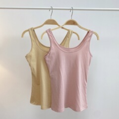 2023 Spring New Two-Color Basic Solid Color Sleeveless Camisole Tank Top