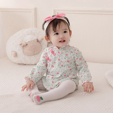 婴儿秋季纯棉连体衣2025新款儿童中式包屁衣新生宝宝春秋3226