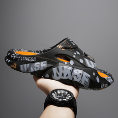 Slippers for men, summer household indoor non-slip wear-resistant beach flip-flops for men, outdoor soft-soled sandals for men