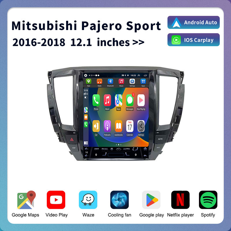 Mitsubishi Pajero Jinchang üçün Android naviqator ekranı