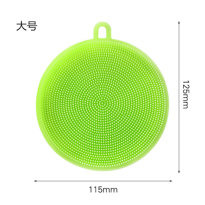 Multifuncional plato de silicona cepillo hogar cocina estropajo cepillo olla artefacto anti-escaldado Coaster descontaminación cepillo al por mayor