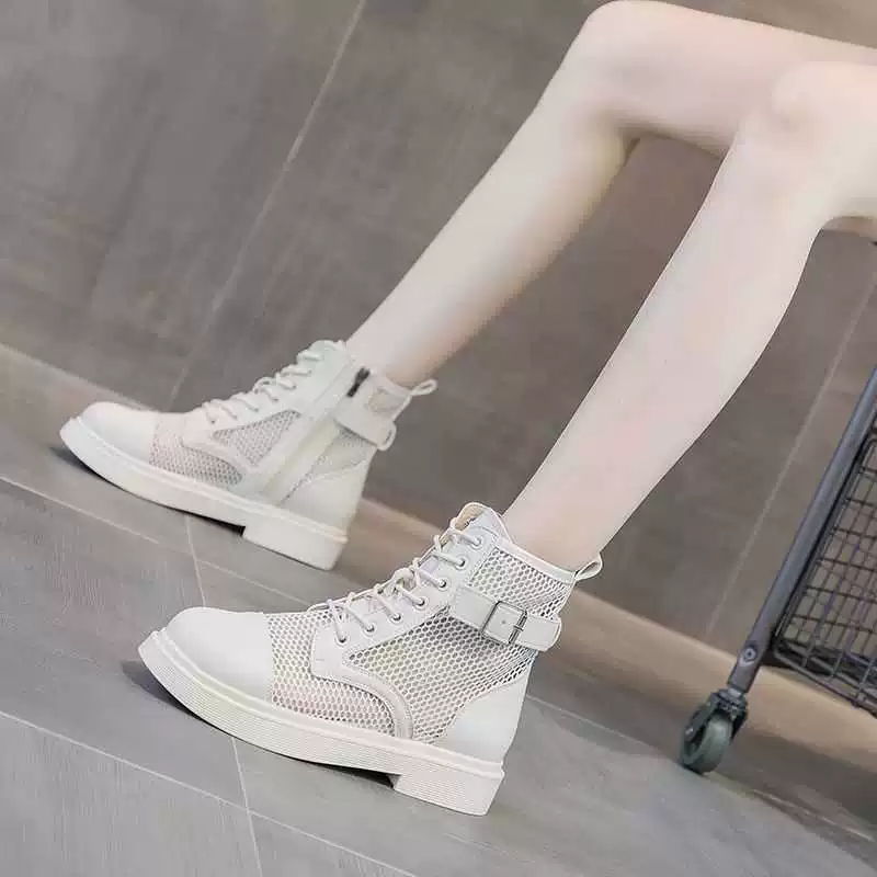 Сетчатые дышащие универсальные тонкие ботинки для отдыха, low boots, 2023, корейский стиль