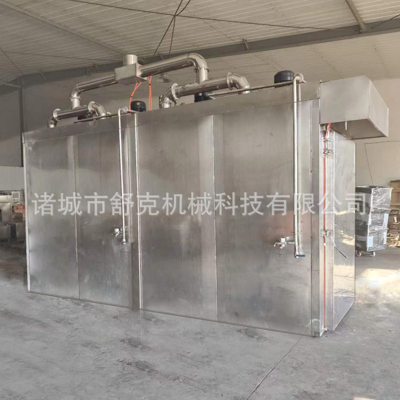 1000型全自动火山石烤肠烟熏炉  隧道式不锈钢台烤肠蒸煮烘烤设备