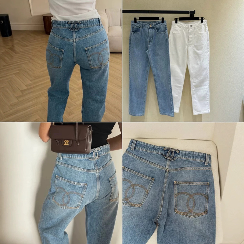 CE26S Autumn New High-Waisted Straight-Leg Jeans for Women with Classic Embroidered Pockets, Versatile, Slimming, Loose-Fitting Long Pants CE26S Autumn New High-Waisted Straight-Leg Jeans for Women with Classic Embroidered Pockets, Versatile, Slimming, Loose-Fitting Long Pants