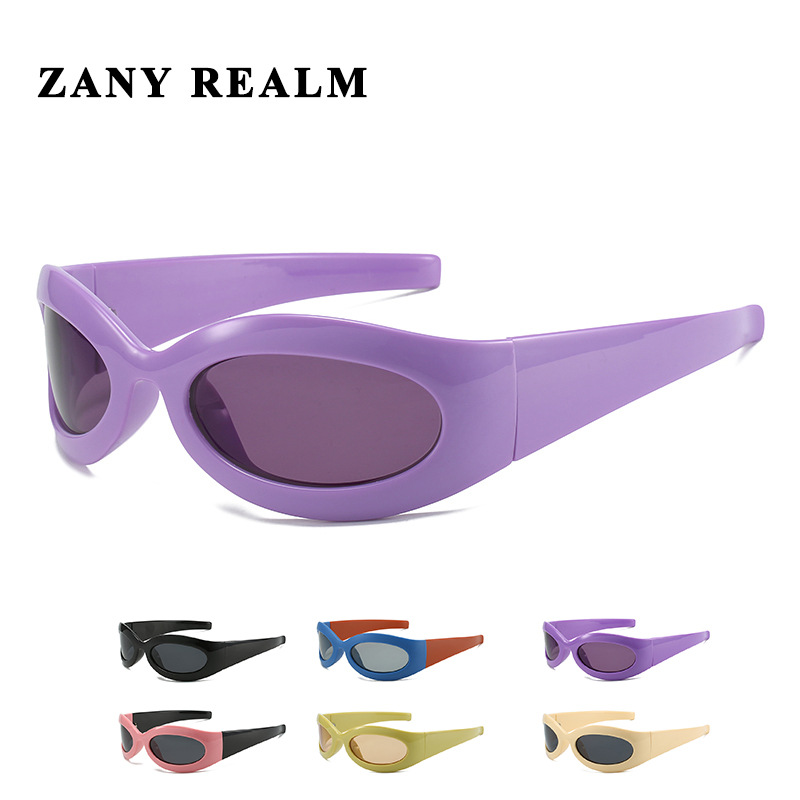 Nueva moda de los hombres picante chica de alto grado gafas de sol y2g redondo cóncavo forma de la calle fresco europeo y americano fabricantes