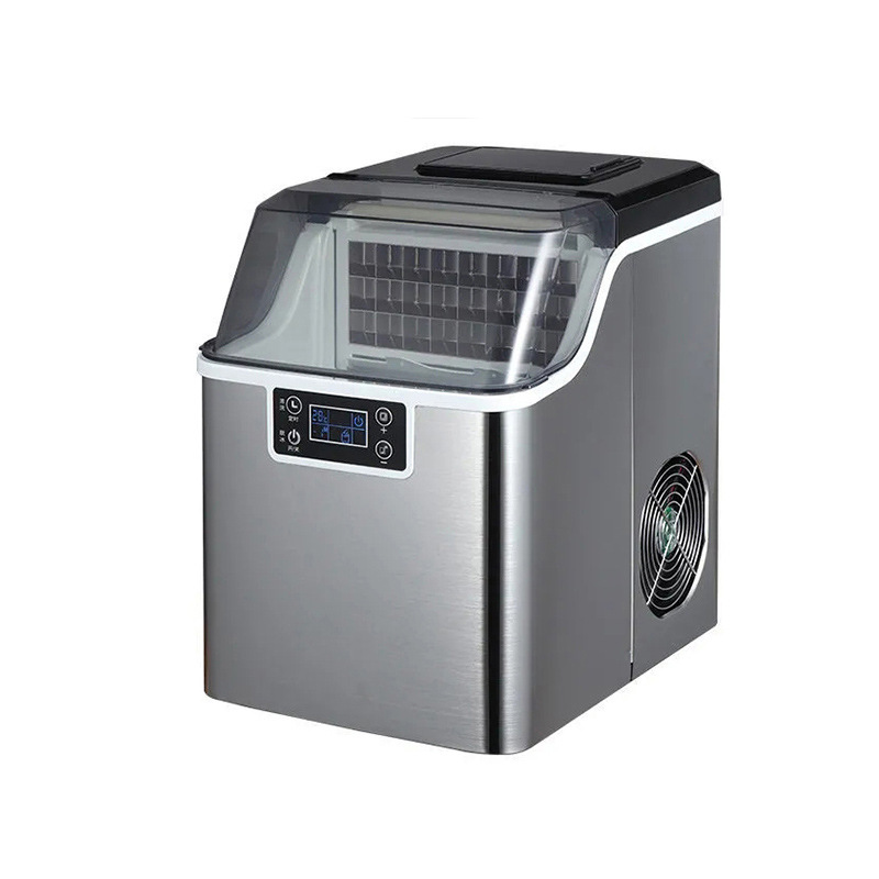 Máquina de hielo transfronteriza 30kg puesto tienda comercial de té con leche Fang Bing dormitorio de estudiantes domésticos máquina de hielo rápida Bar