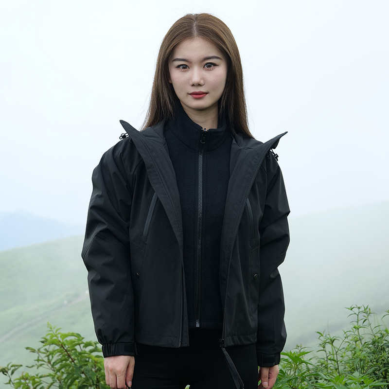 Soft Shell Short Three-in-one Autumn Winter, Outdoor Windproof Waterproof, Super Stylish Jacket For Travel And_voghion.com