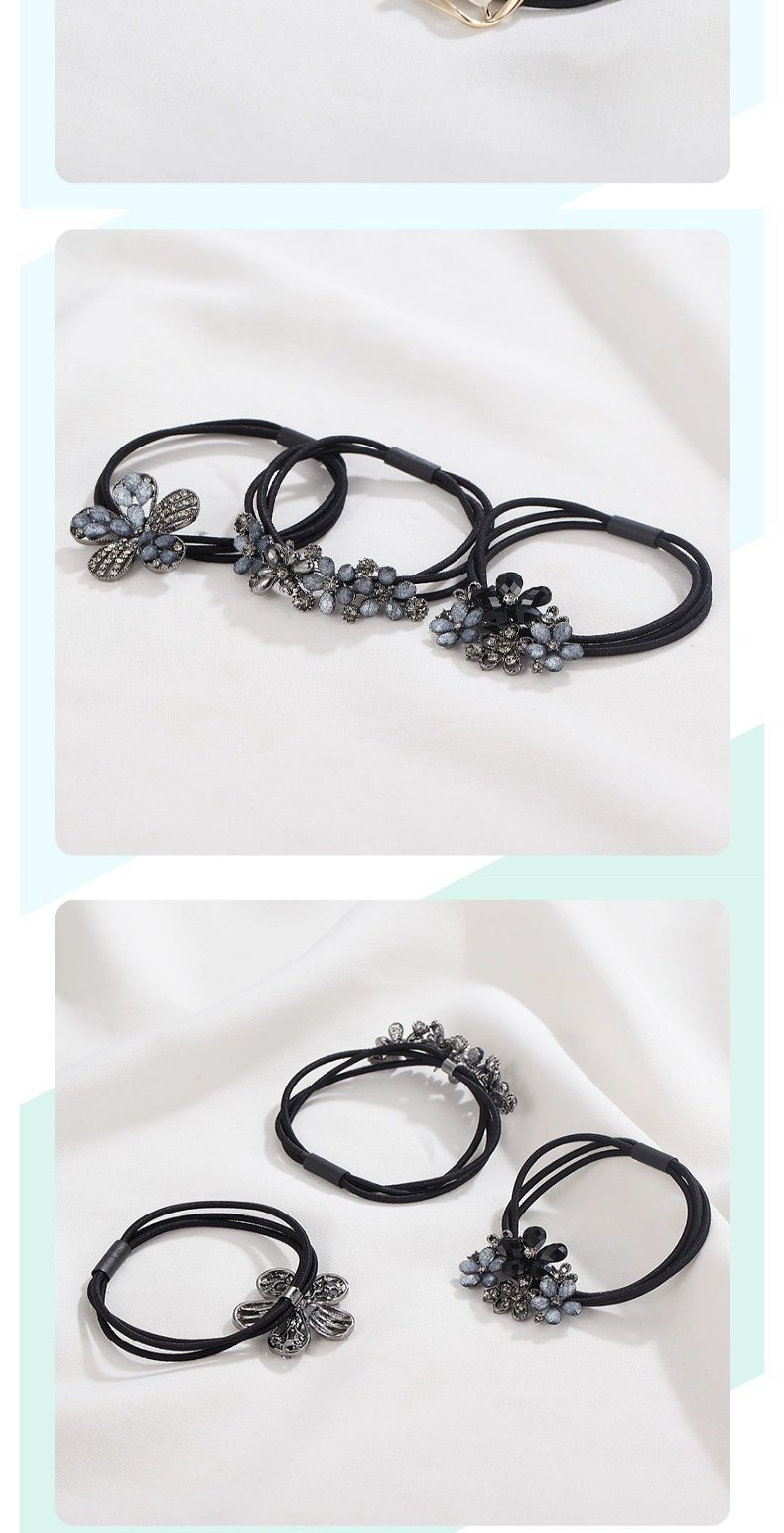 Rubber Band Women's Hair Tie Leather Case High Elasticity and Durable Rubber Band Hair Tie Headband New Classy Adult Headwear