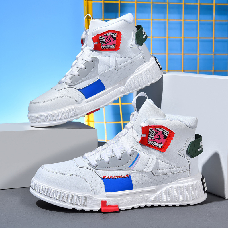 2025秋季新款高帮工装靴男休闲中帮男鞋运动鞋高板板鞋户外运动鞋