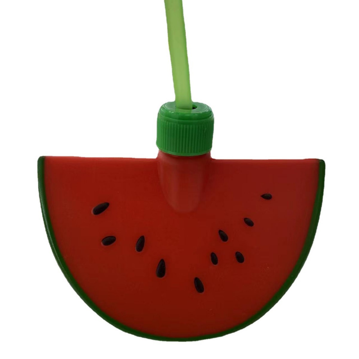 Taza de sandía creativa para niños, con pajilla, apta para jugos y té con leche, fabricada en plástico, venta al por mayor.