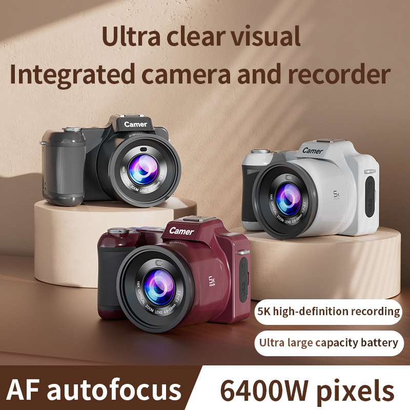 Cross-Border 5K Digital Slr Camera Hd Entry-Level Travel Photography Vlog Portable Shooting Video Mirrorless Digital Camera