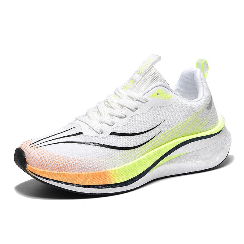 Zapatos deportivos transpirables de moda para hombres de verano, zapatos de plataforma con cordones de moda al aire libre para estudiantes, zapatos para correr casuales bajos