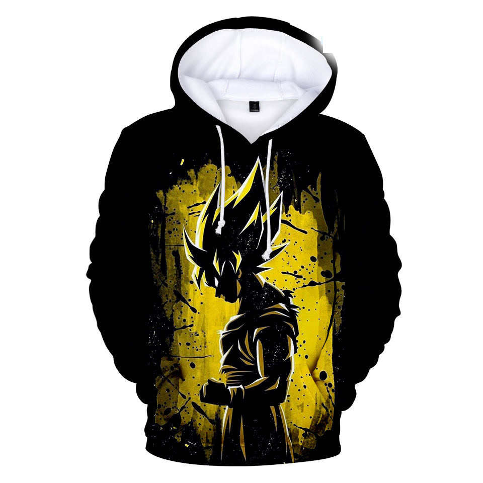Moda transfronteriza europea y americana estilo casual día juvenil Dragon Ball impresión digital 3D para hacer un suéter con capucha