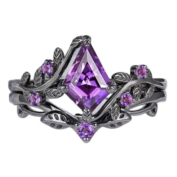 Irregular diamond ring lady image