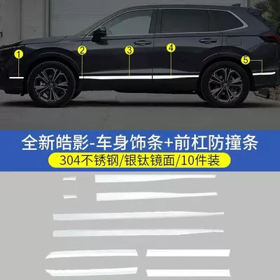 edge strips, anti-collision polishing strips, modified | Şüşə kənarı xromları/moldingləri - 23-25-style-haoying-door-strips-10-pieces