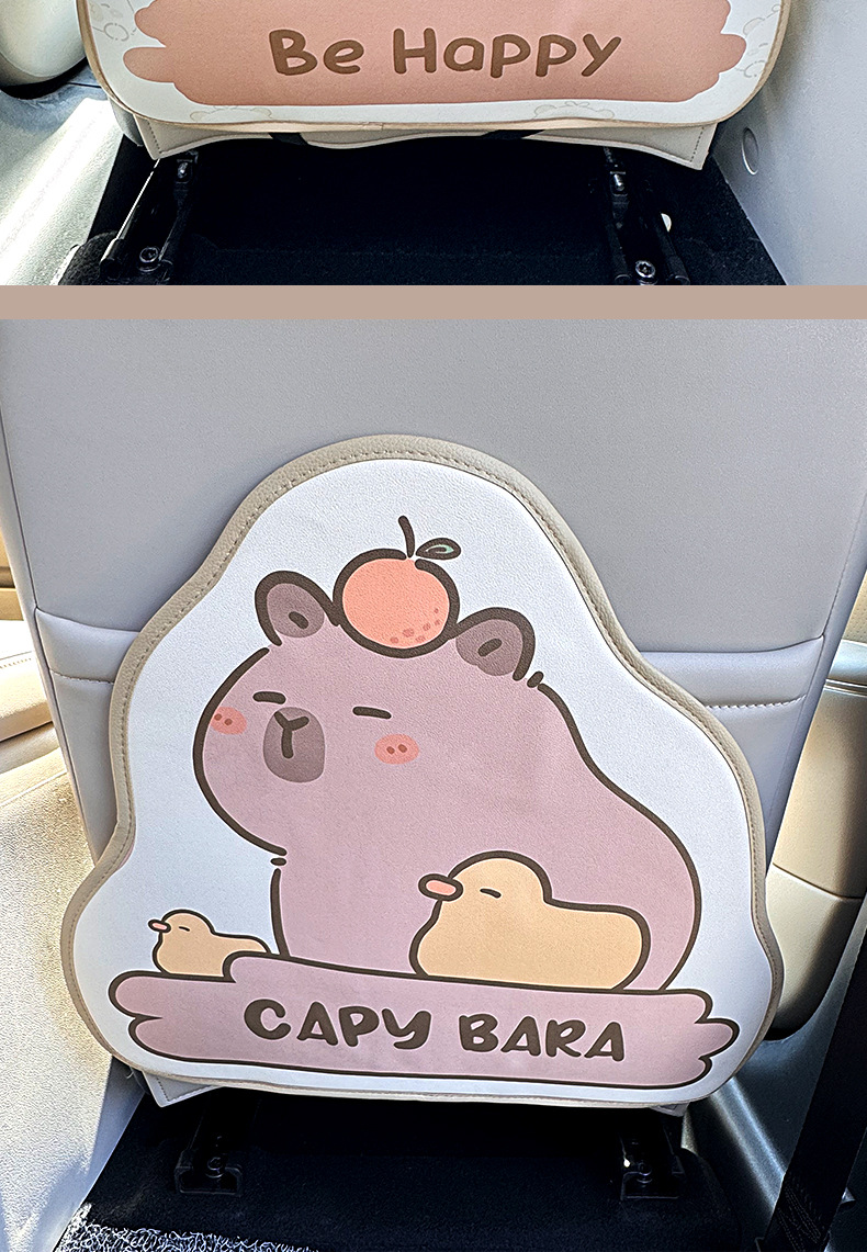 Suitable for Wuling Bingo S Car Seat Back Anti-Kick Pad, Cartoon Cute Anti-Dirt Car Interior Protective Decorative Accessories