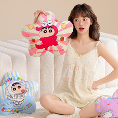 クレヨンしんちゃん 抱き枕 本物 ベッド用クッション プリント入りお尻クッション 腰当て オフィス 長時間座り用チェアクッション ドーパミン風