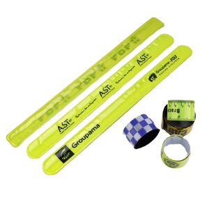 Customized Colorful Printed Reflective Snap Ring with Steel Sheet Pvc Reflective Beam Pants with Reflective Wrist Strap with Custom Pattern