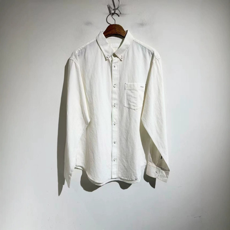 2026 Spring New Arrival Top with a Turn-Down Collar, Loose Casual Shirt, Long-Sleeve Cardigan, Versatile Linen for Commuting Men